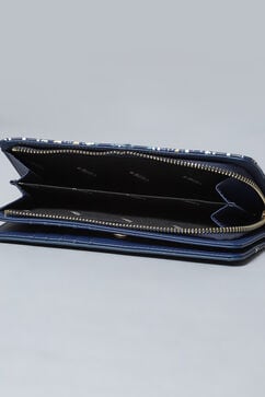Navy Pu Leather Wallet image number 4