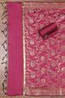 Pink Silk Unstitched Suit Set image number 3