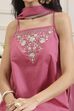 Pink Cotton Straight Suit Set image number 1