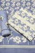 Teal Cotton Printed Unstitched Suit Set image number 0