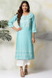 Pink Rayon Straight Kurta Pants Set