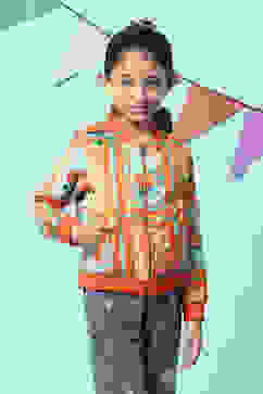 Orange Art Silk Jacket image number 4