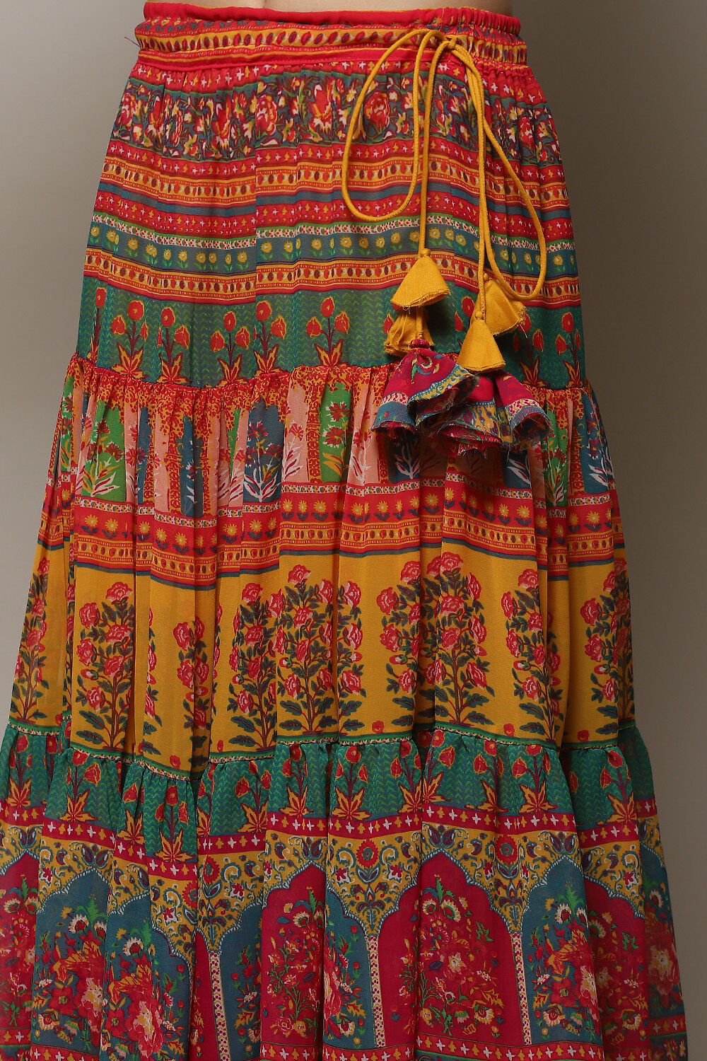 Yellow Rayon Straight Printed 2 Piece Set image number 2