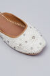 White Pearl Embellished Mules image number 3