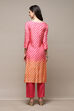Pink Muslin Digital Print Unstitched Suit Set image number 5