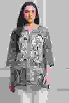 Indigo Cotton Straight Kurta image number 0