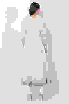 Off White Straight Kurta Churidar Suit Set image number 4