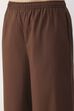 Brown Cotton Flared Palazzo image number 1