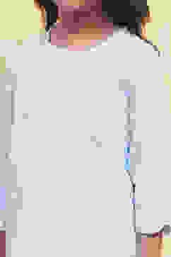 Powder Blue Cotton Embroidered Kurta Sharara Set image number 1