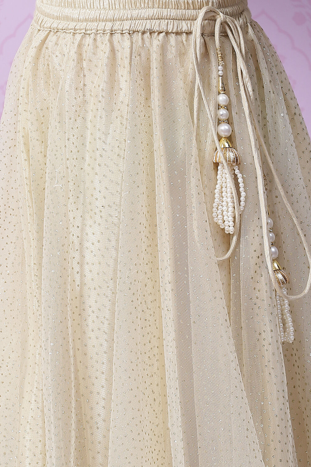 Mint Green Viscose Lehenga Set image number 5