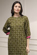 Indigo Blue Printed Straight Suit Set image number 1