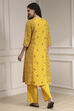 Beige Cotton Printed A-Line Suit Set image number 5