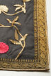 Rohit Bal Maroon Chanderi Silk Solid Saree With Blouse image number 1