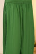 Green Viscose Blend Floral Printed Straight Kurta Set image number 2