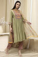 Brown Rayon Viscose Narrow Suit Set image number 5