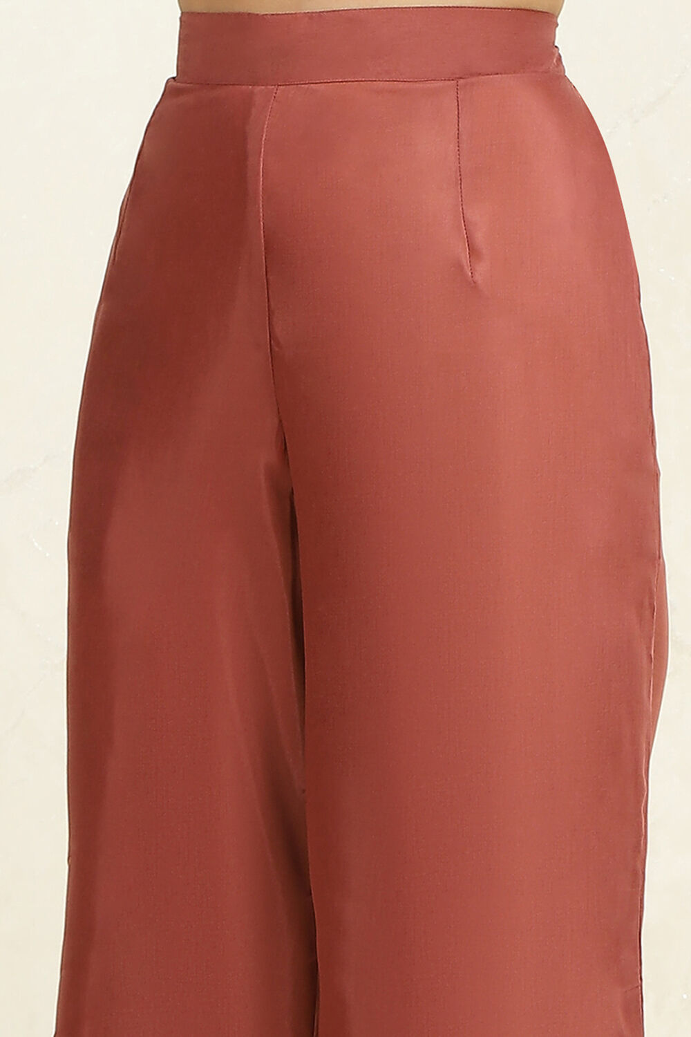 Maroon Chanderi Bandhani Printed Unstitched Suit Set image number 3