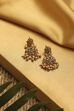 Green Gold Plated Drop Earrings image number 0