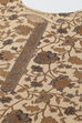 Coffee Brown Cotton Machine Embroidered Unstitched Suit Set image number 2