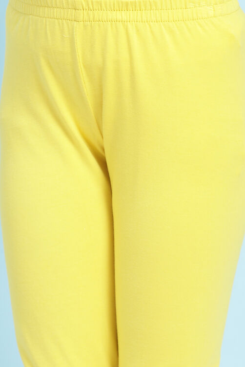 Yellow Straight Art Silk Tunics image number 2