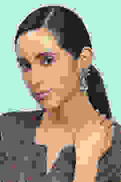 Green Brass Jhumka image number 3