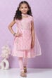 Pink Art Silk Straight Kurta Churidar Suit Set image number 5