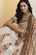 Navy Blue Cotton Silk Printed Lehenga Set image number 1