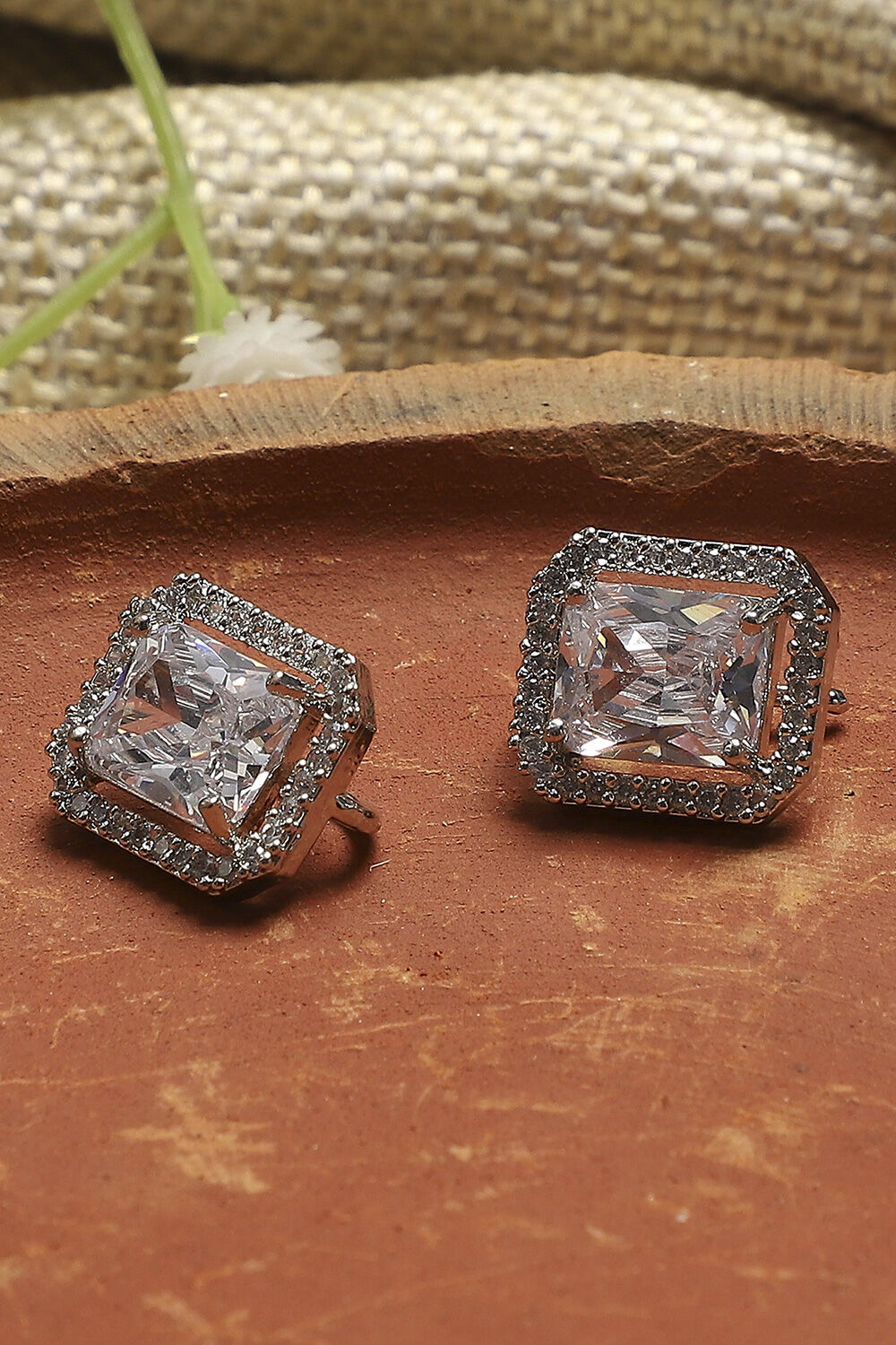 White Alloy Drop & Danglers image number 0