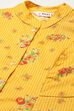 Beige Linen Straight Kurta Slim Pants Suit Set image number 1