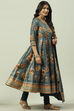 Fuchsia Cotton Anarkali Kurta Churidar Suit Set image number 6