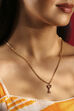 Gold Brass Necklace image number 1