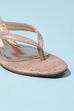 Gold Pu V-Strap Sandals image number 1