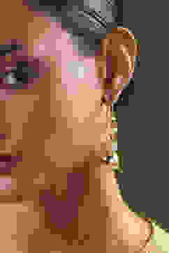 Gold Brass Jhumka image number 1