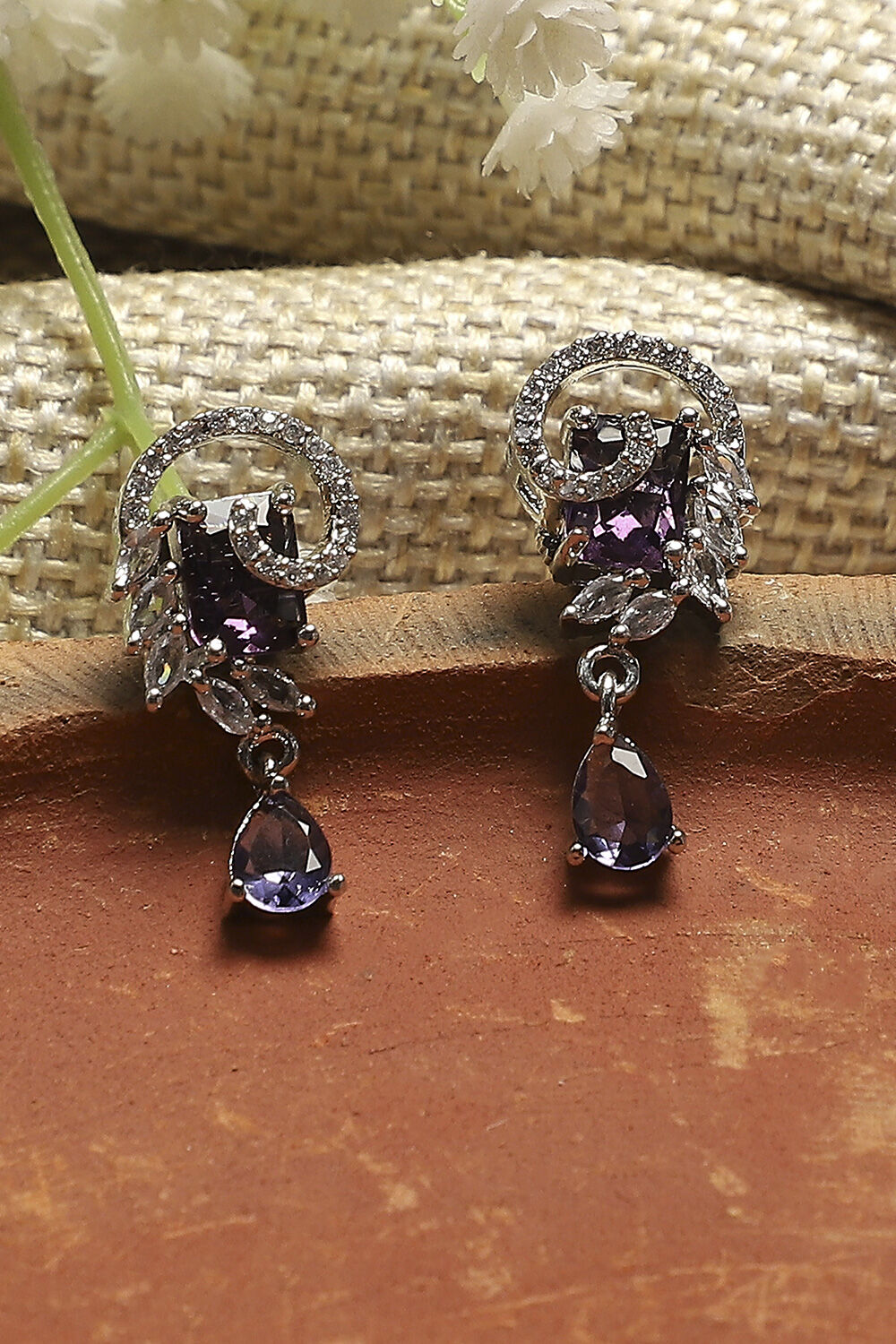 Purple Alloy Drop & Danglers image number 0