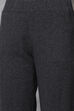 Navy Straight Cotton Pants image number 1