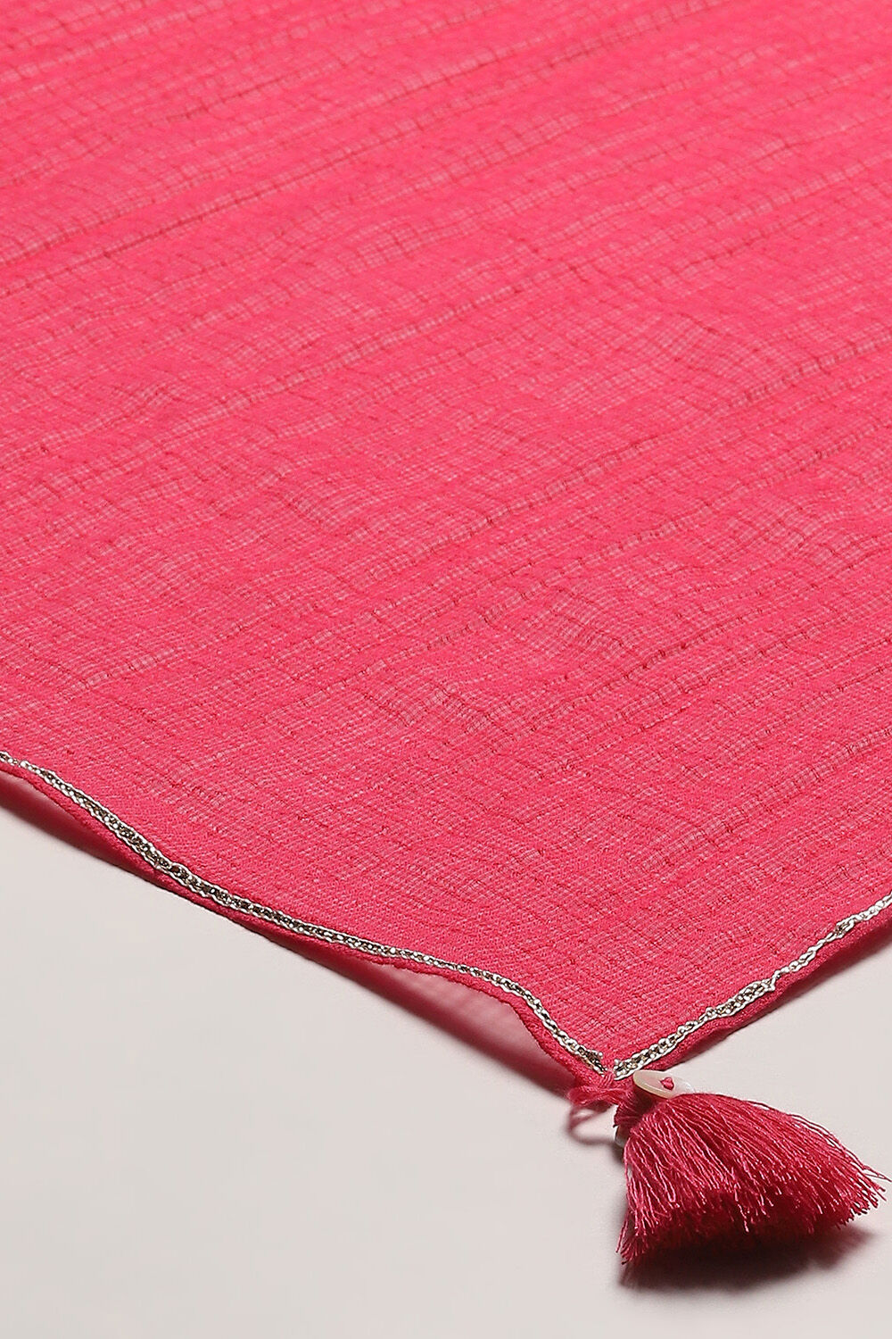 Pink Cotton Asymmetric Suit Set image number 3