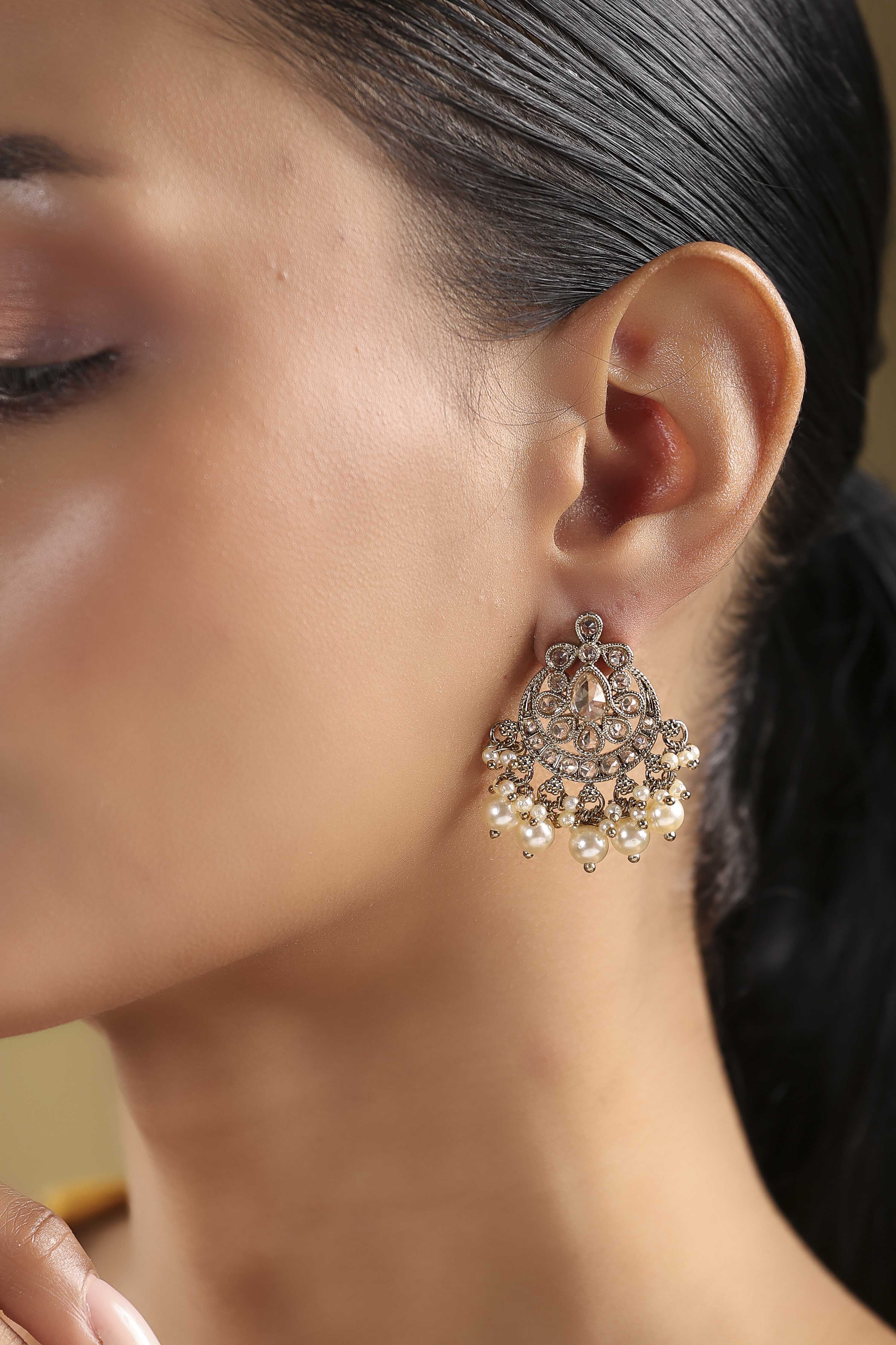 Champagne Alloy Drop & Danglers image number 1