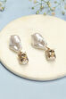 White Alloy Earrings image number 2