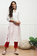 White Cotton Solid Pant image number 0
