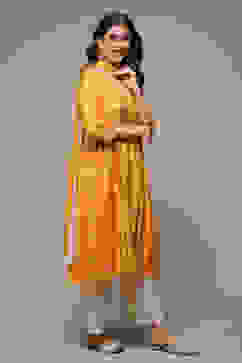 Mango Modal A-Line Kurta Palazzo Suit Set image number 4