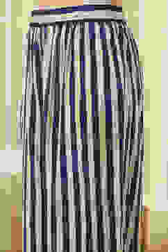 Blue Striped Layered Kurta Set image number 2