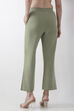 Blue Viscose Blend Wide Leg Pants image number 5