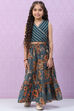 Blue Cotton Lehenga Set image number 5