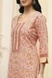 Green Cotton Screen Print Unstitched Suit Set image number 2