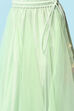 Yellow Cotton Blend Short Top Lehenga Set image number 2