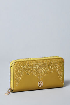 Yellow Pu Leather Wallet image number 5