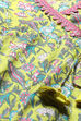 Yellow Cotton Flared Set image number 1