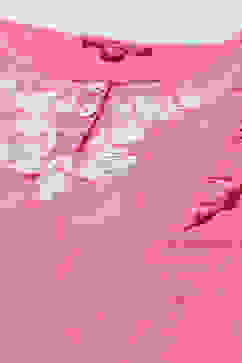 Pink Cotton Straight Printed Kurta Skirt Suit Set image number 1