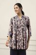 Beige Viscose Rayon Straight Kurta image number 5