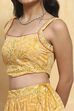 Yellow Polyester Lehenga Set image number 1