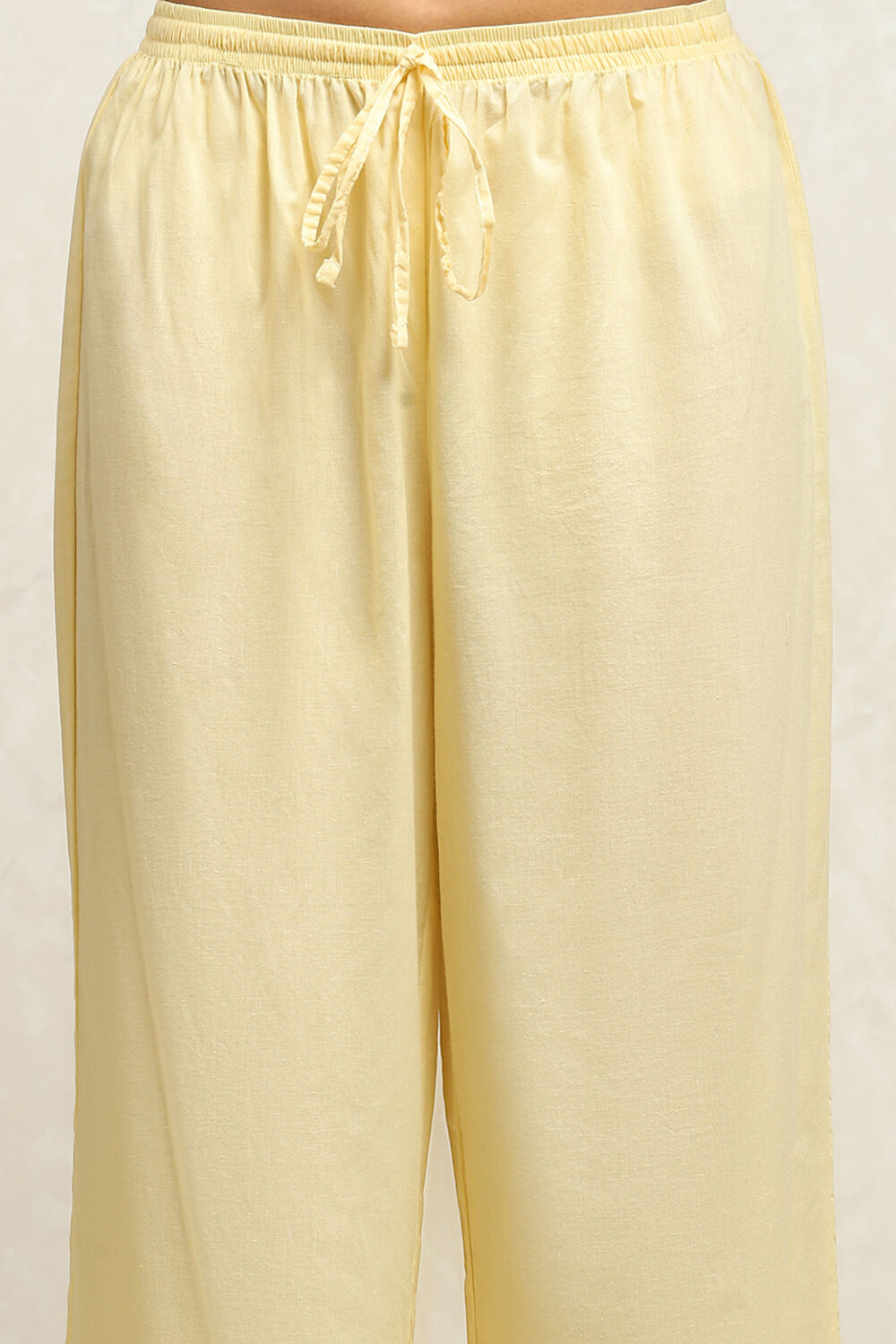 Ecru and Rust Cotton Printed Anarkali Kurta Set image number 2